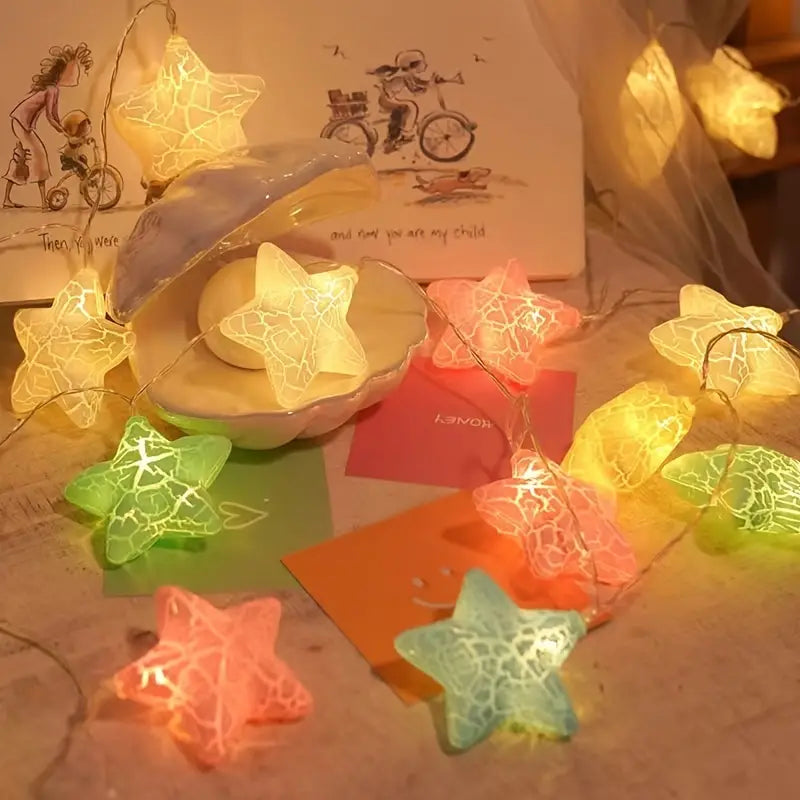 10-Light Crack Star String Lights String & Fairy Lights - DailySale