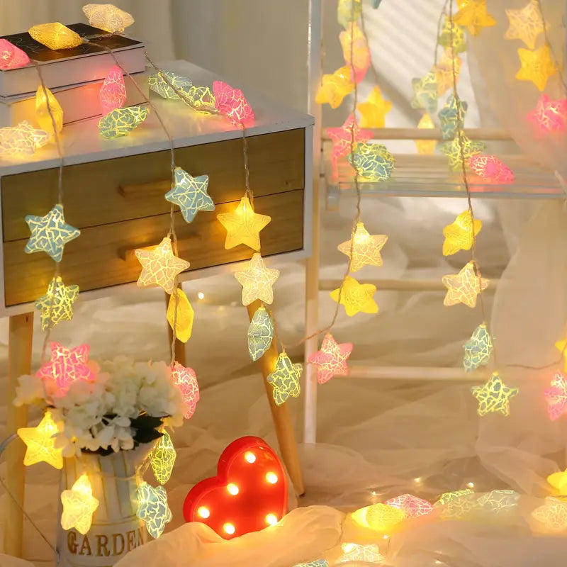 10-Light Crack Star String Lights String & Fairy Lights - DailySale