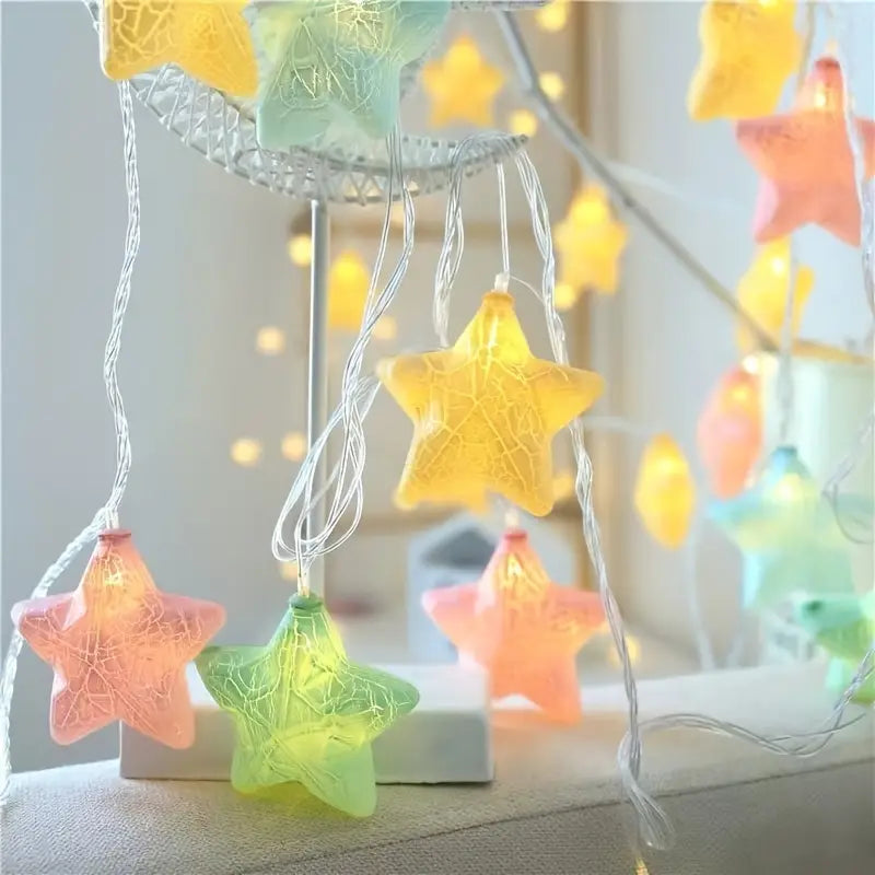 10-Light Crack Star String Lights String & Fairy Lights - DailySale