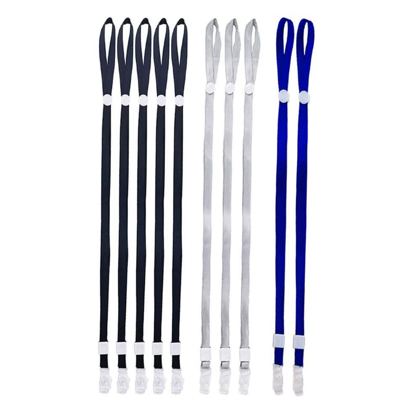 10-Pack: Adjustable Face Mask Loop Extender Id Name Badges ,CDC Card Holder Lanyards Face Masks & PPE - DailySale