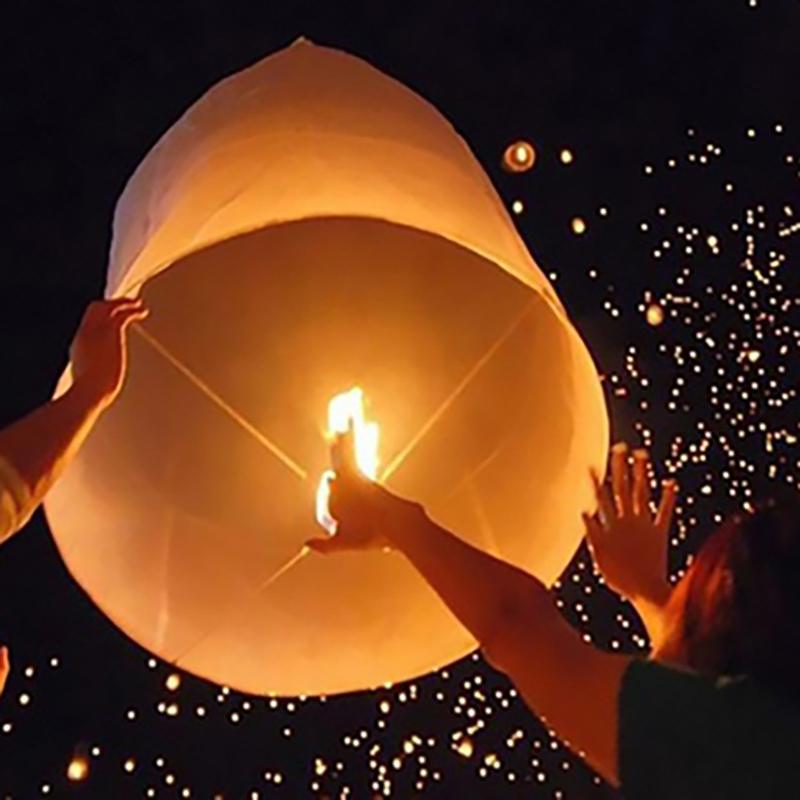 10-Pack: Biodegradable Paper Sky Lanterns Sports & Outdoors - DailySale