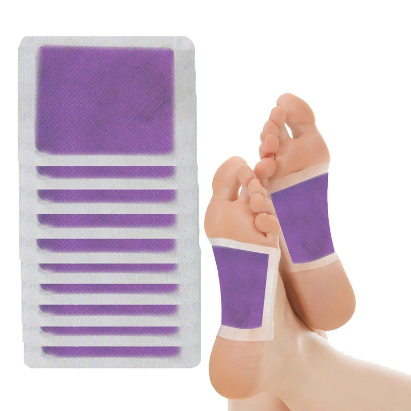 10-Pack: Detoxifying Scented Bamboo Foot Pads Wellness & Fitness Lavender - DailySale