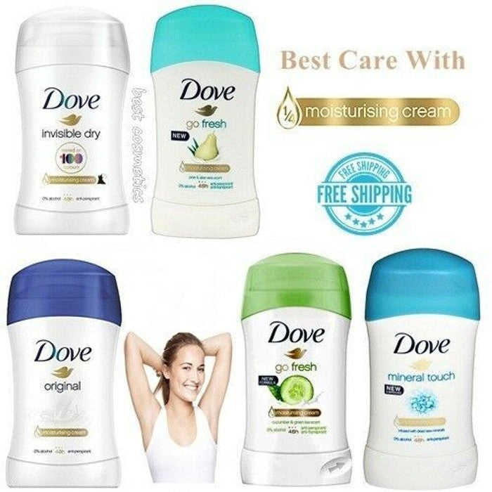 10 Pack: Dove Anti Perspirant Deodorant Roll on Stick Mix Beauty & Personal Care - DailySale