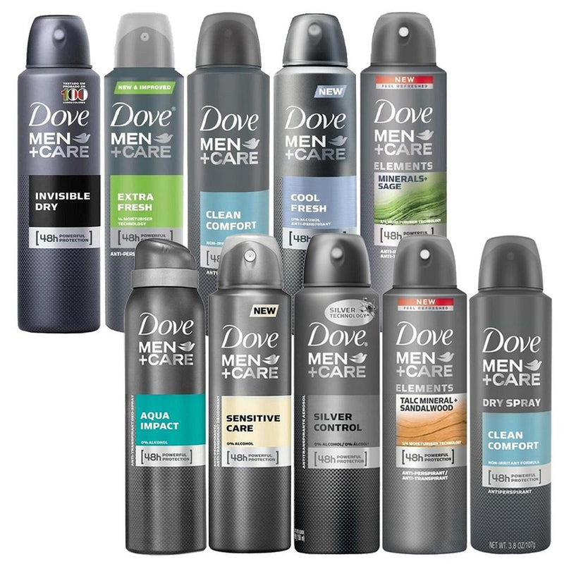 10-Pack: Dove Antiperspirant Spray Deodorant For Men Beauty & Personal Care - DailySale