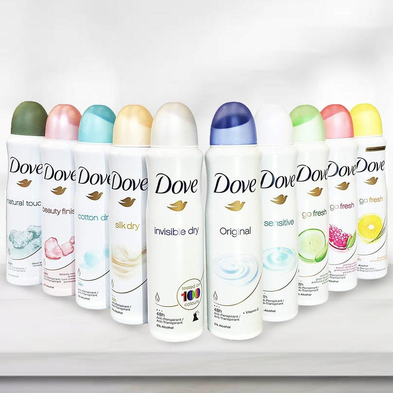 10-Pack: Dove Antiperspirant Spray Deodorant For Women 150 ml Beauty & Personal Care - DailySale