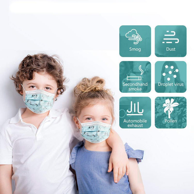 10-Pack: Kids Disposable Face Mask Face Masks & PPE - DailySale