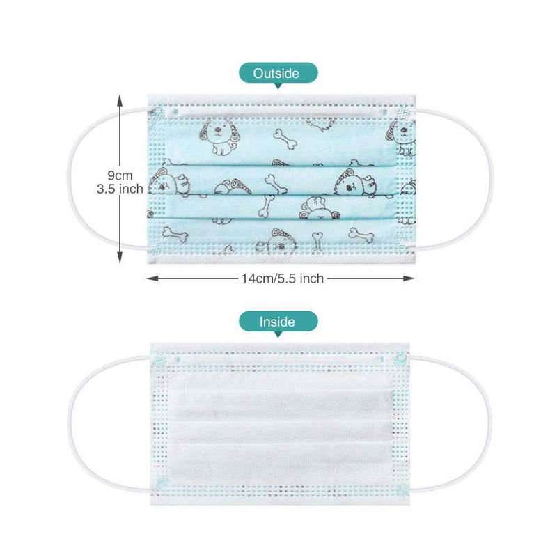 10-Pack: Kids Disposable Face Mask Face Masks & PPE - DailySale