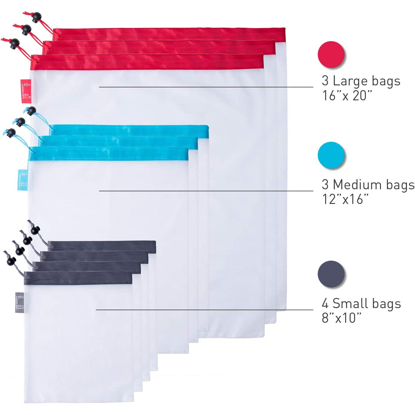 10-Pack: StarPack Reusable Produce Bags Kitchen Storage - DailySale