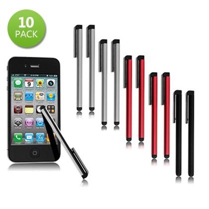 10-Pack: Touchscreen Metal Stylus - Assorted Colors Phones & Accessories - DailySale