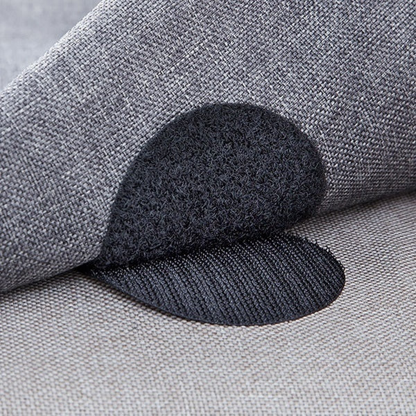 10-Pairs: Anti Curling Carpet Tape Rug Gripper Velcro Everything Else Black - DailySale