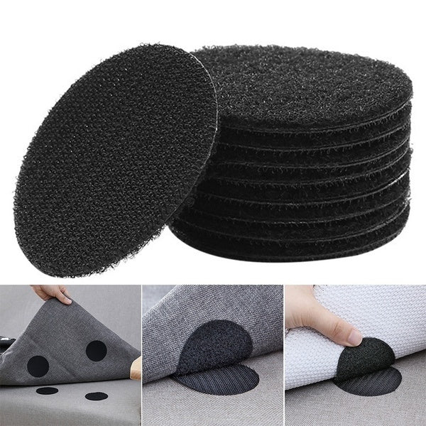 10-Pairs: Anti Curling Carpet Tape Rug Gripper Velcro Everything Else - DailySale