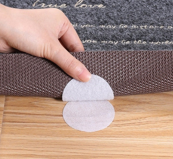 10-Pairs: Anti Curling Carpet Tape Rug Gripper Velcro Everything Else White - DailySale