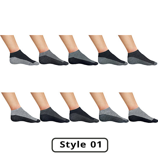 10-Pairs: Men's Active Low-Cut Ankle Socks Men's Shoes & Accessories Style 1 - DailySale