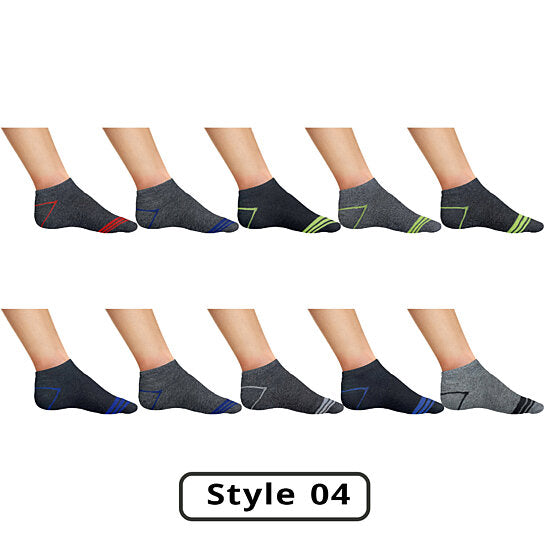 10-Pairs: Men's Active Low-Cut Ankle Socks Men's Shoes & Accessories Style 4 - DailySale