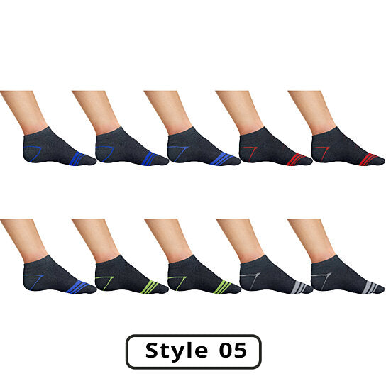 10-Pairs: Men's Active Low-Cut Ankle Socks Men's Shoes & Accessories Style 5 - DailySale