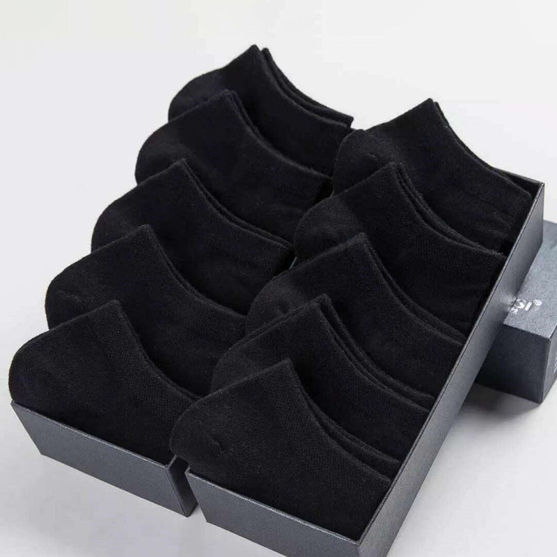 10-Pairs: Women's Solid Color Ankle Socks Women's Shoes & Accessories Black - DailySale
