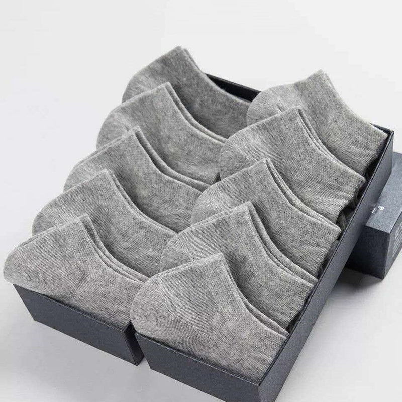 10-Pairs: Women's Solid Color Ankle Socks Women's Shoes & Accessories Gray - DailySale