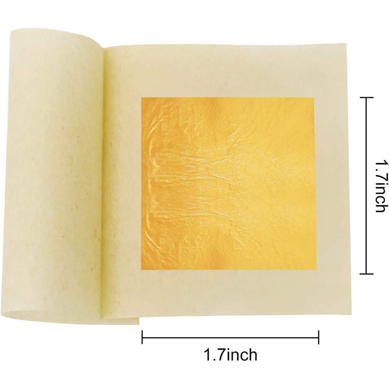 10-Piece: 4.33cm Edible Gold Leaf Sheets Wine & Dining - DailySale