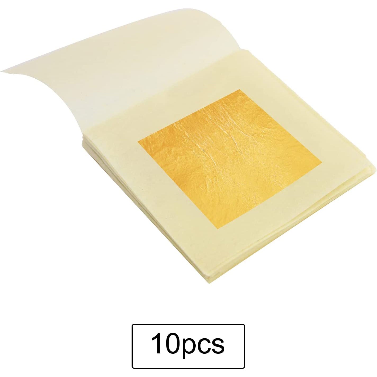 10-Piece: 4.33cm Edible Gold Leaf Sheets Wine & Dining - DailySale