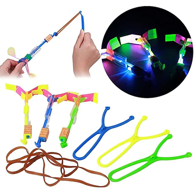 10-Piece: Amazing Led Light Arrow Rocket Helicopter Flying Toy Toys & Games - DailySale