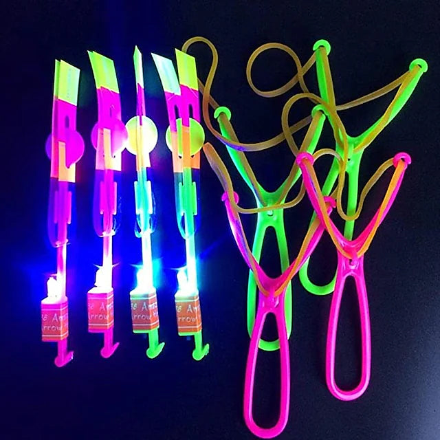 10-Piece: Amazing Led Light Arrow Rocket Helicopter Flying Toy Toys & Games - DailySale