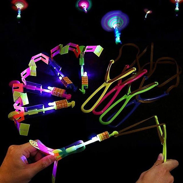 10-Piece: Amazing Led Light Arrow Rocket Helicopter Flying Toy Toys & Games - DailySale