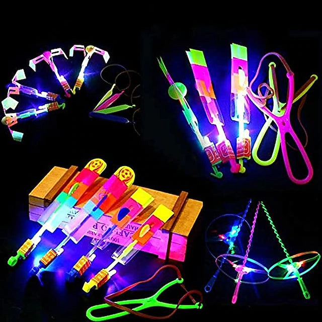 10-Piece: Amazing Led Light Arrow Rocket Helicopter Flying Toy Toys & Games - DailySale