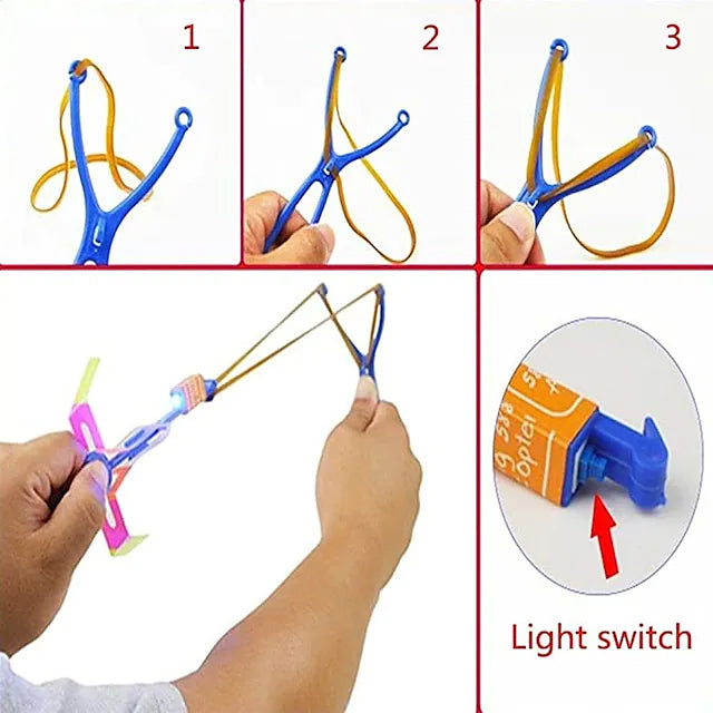 10-Piece: Amazing Led Light Arrow Rocket Helicopter Flying Toy Toys & Games - DailySale