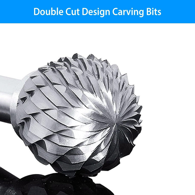 10-Piece: Double Cut Carbide Rotary Die Grinder Bit Set Home Improvement - DailySale