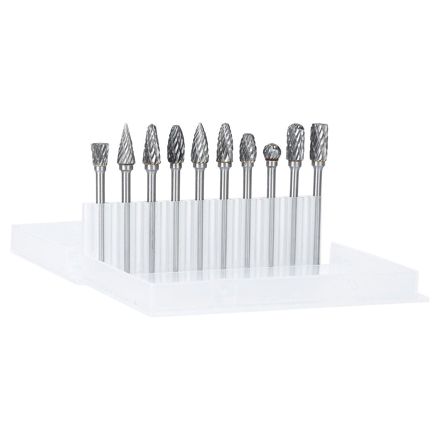 10-Piece: Double Cut Carbide Rotary Die Grinder Bit Set Home Improvement - DailySale