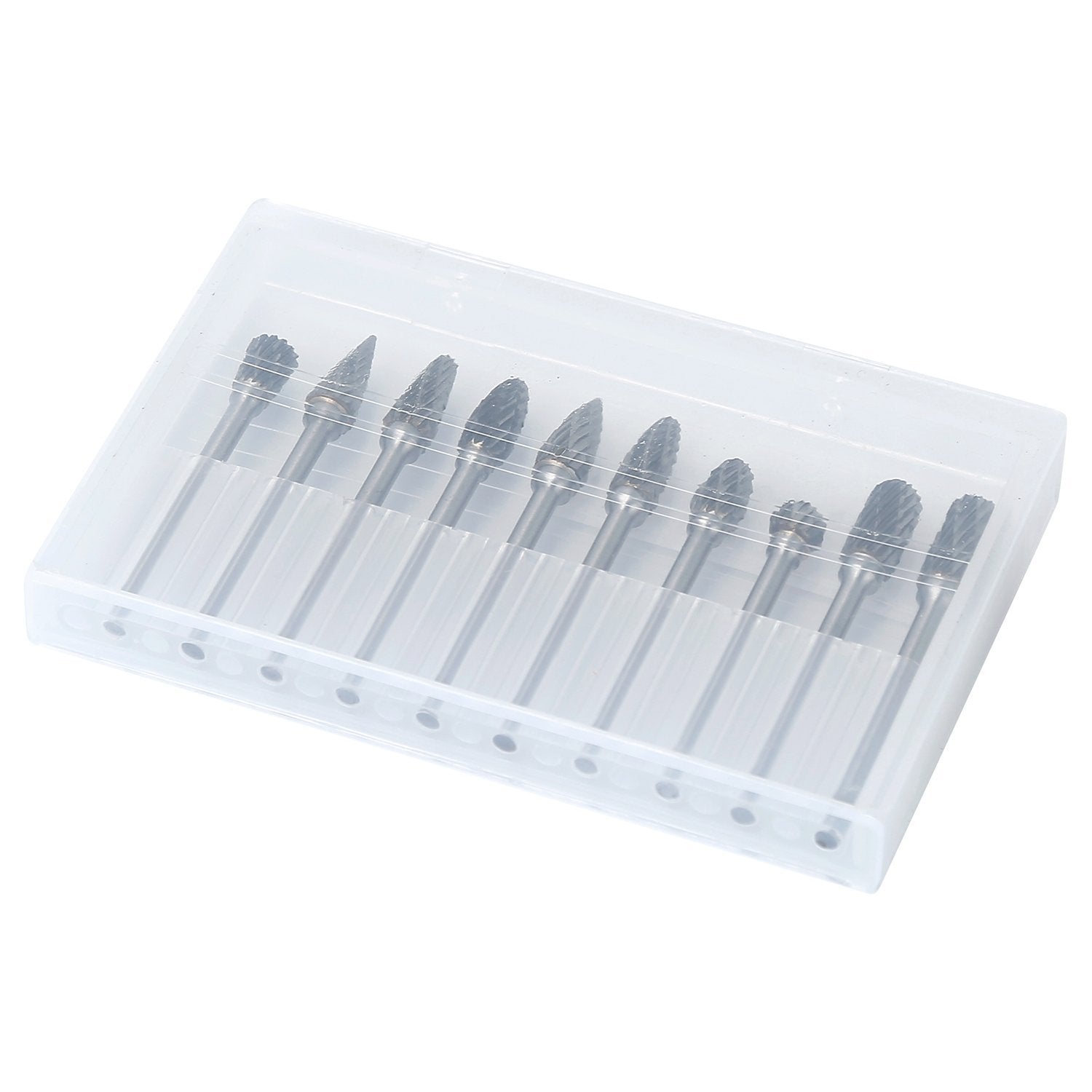 10-Piece: Double Cut Carbide Rotary Die Grinder Bit Set Home Improvement - DailySale