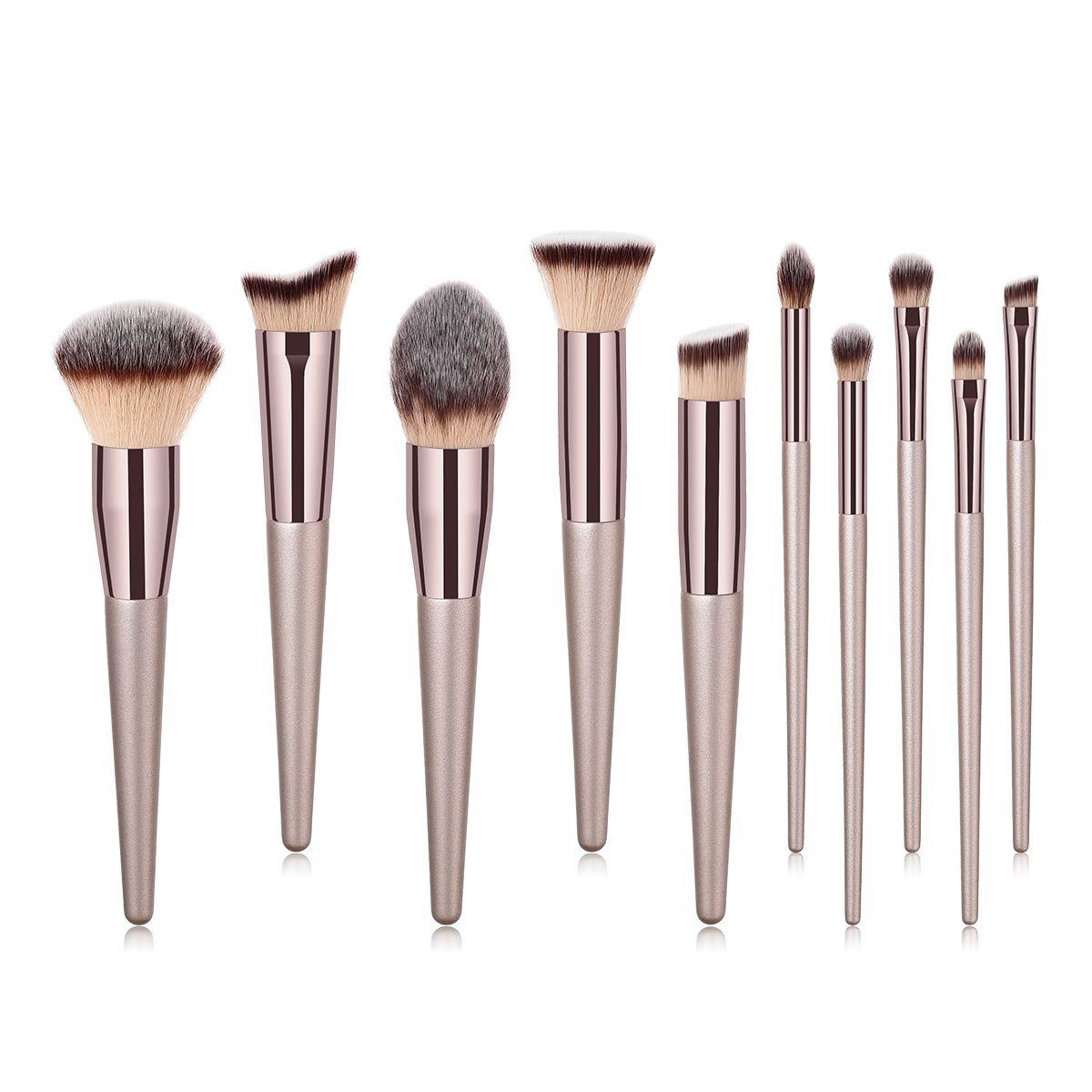 10-Piece: Glow Makeup Brushes Beauty & Personal Care - DailySale