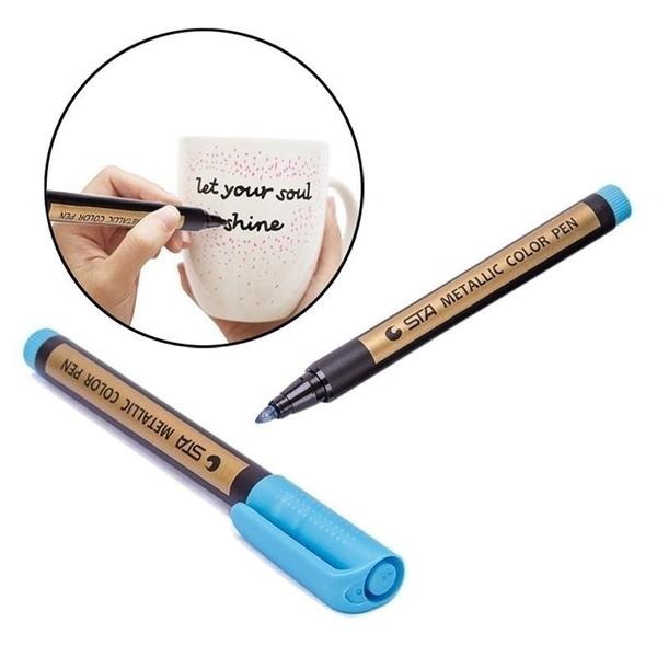10-Piece: Metallic Paint Marker Pen Permanent Art & Craft Supplies - DailySale