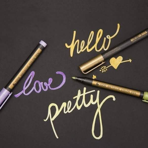 10-Piece: Metallic Paint Marker Pen Permanent Art & Craft Supplies - DailySale