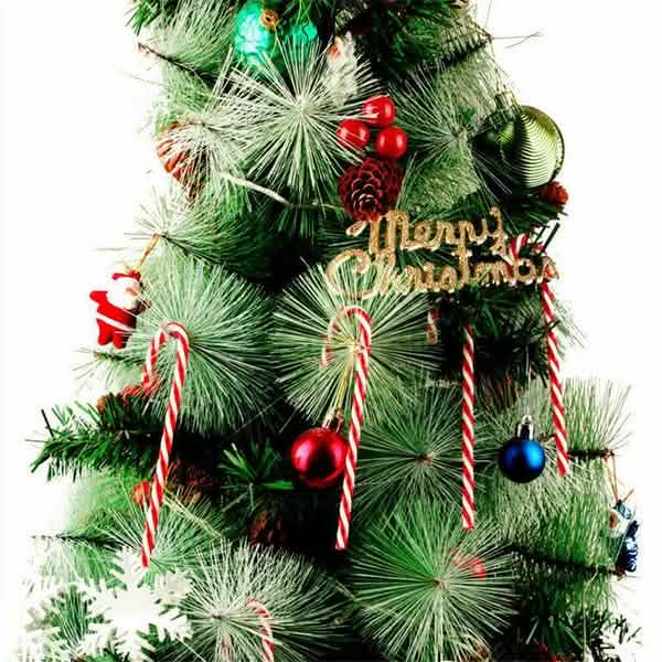 10-Piece: Plastic Candy Cane Ornaments Holiday Decor & Apparel - DailySale