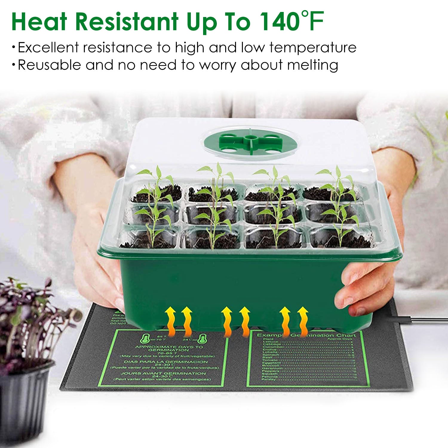 10-Piece: Reusable Seed Starter Tray Kit Garden & Patio - DailySale