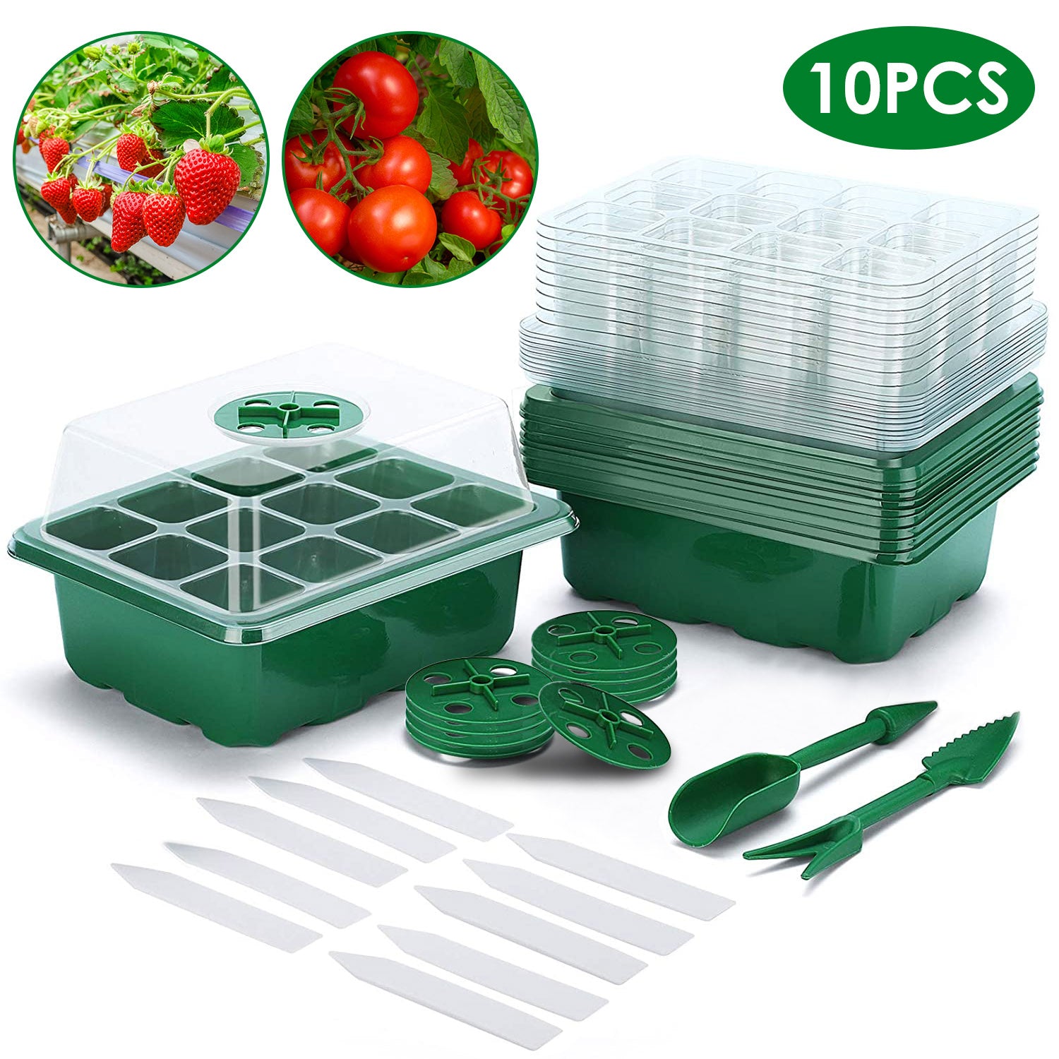 10-Piece: Reusable Seed Starter Tray Kit Garden & Patio - DailySale