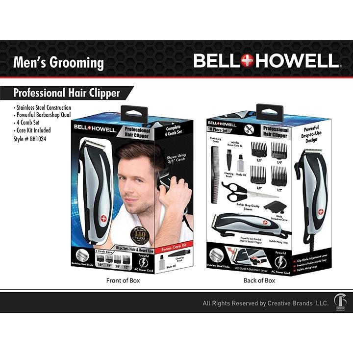 10-Piece Set: Bell Howell Professional Hair Clipper Beauty & Personal Care - DailySale