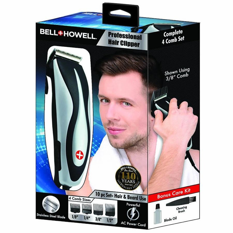 10-Piece Set: Bell Howell Professional Hair Clipper Beauty & Personal Care - DailySale