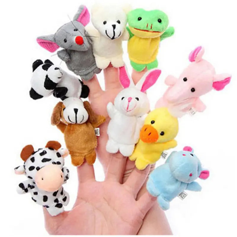 10-Piece Set: Cute Finger Puppets Baby Mini Plush Toys Toys & Games - DailySale