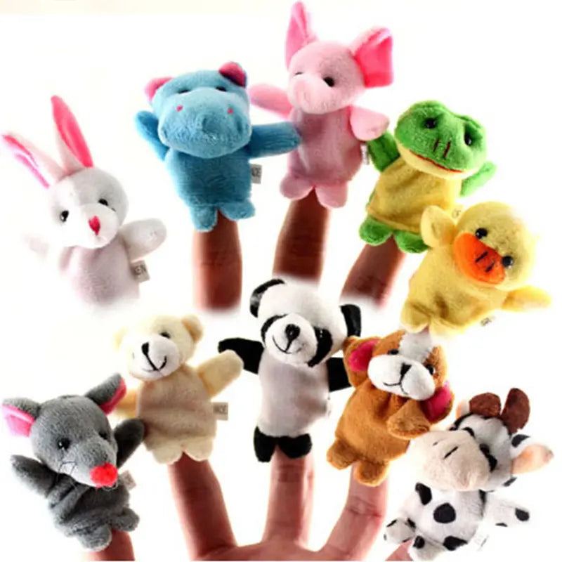 10-Piece Set: Cute Finger Puppets Baby Mini Plush Toys Toys & Games - DailySale