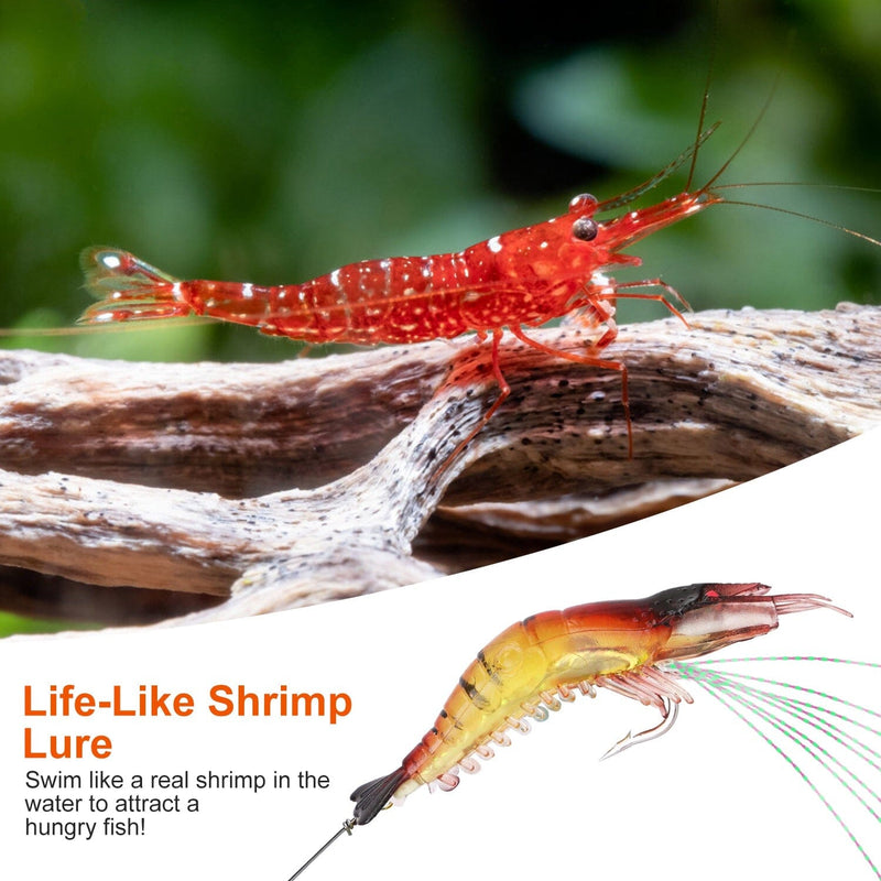 10-Piece: Silicon Shrimp Bait Set Sports & Outdoors - DailySale