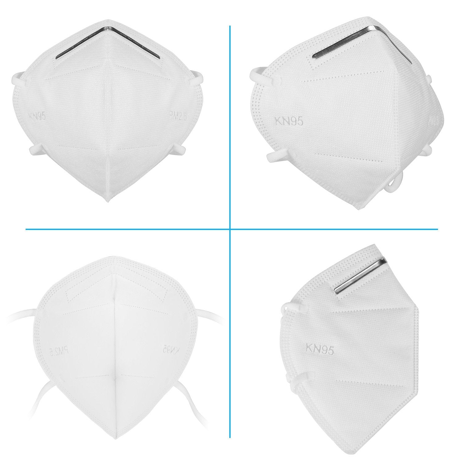 10-Pieces: Disposable KN95 Mask FFP Face Masks & PPE - DailySale