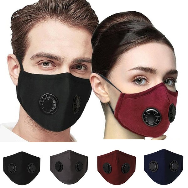 10-Pieces: Double Breathing Valve PM 2.5 Mask Respirator Face Masks & PPE - DailySale