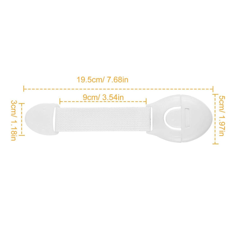 10-Pieces: Kids Safety Locks with 5 Furniture Corner Protectors Baby - DailySale