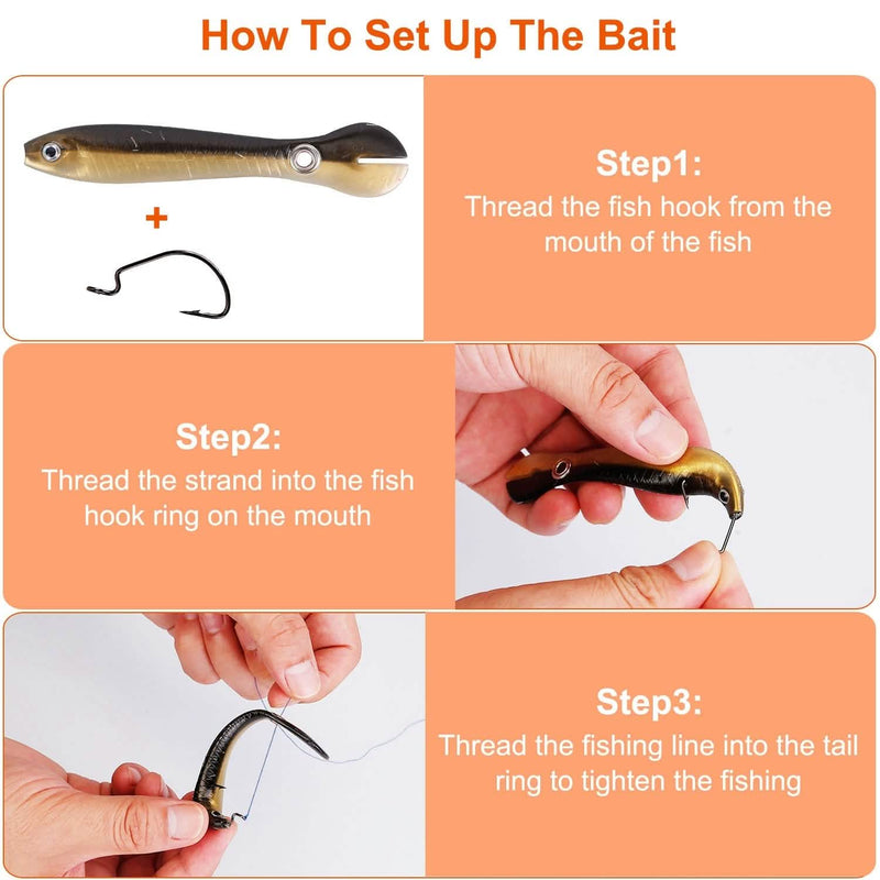 10-Pieces: Realistic Bass Loach Swimming Lure Sports & Outdoors - DailySale