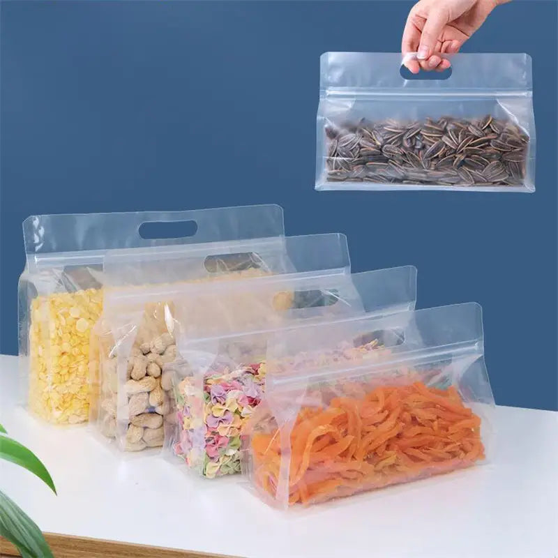 10-Pieces: Reusable Silicone Leakproof Food Storage Bags Kitchen Storage - DailySale