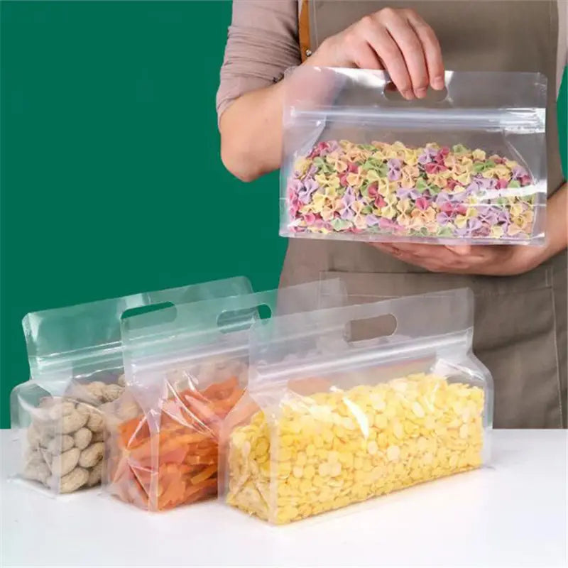 10-Pieces: Reusable Silicone Leakproof Food Storage Bags Kitchen Storage - DailySale
