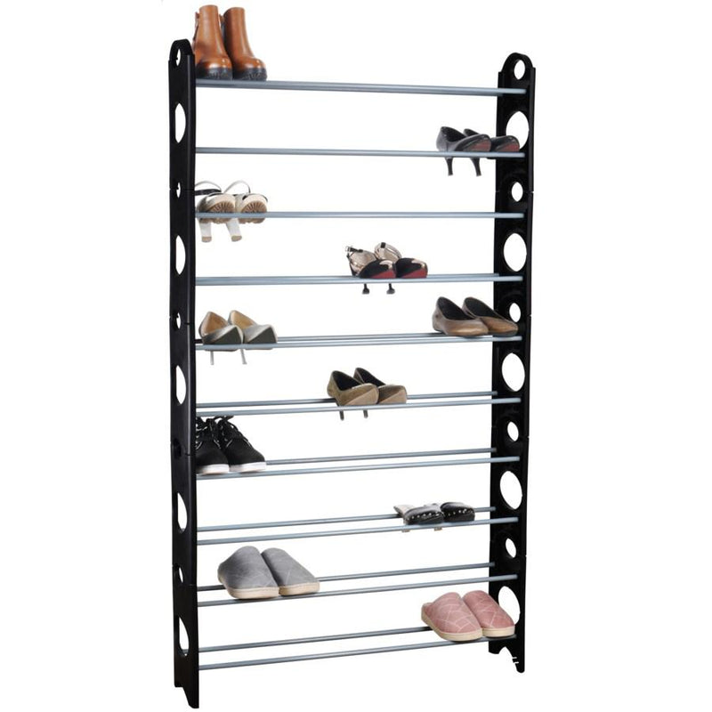 10-Tier Shoe Rack Fits 50-Pairs Closet & Storage - DailySale
