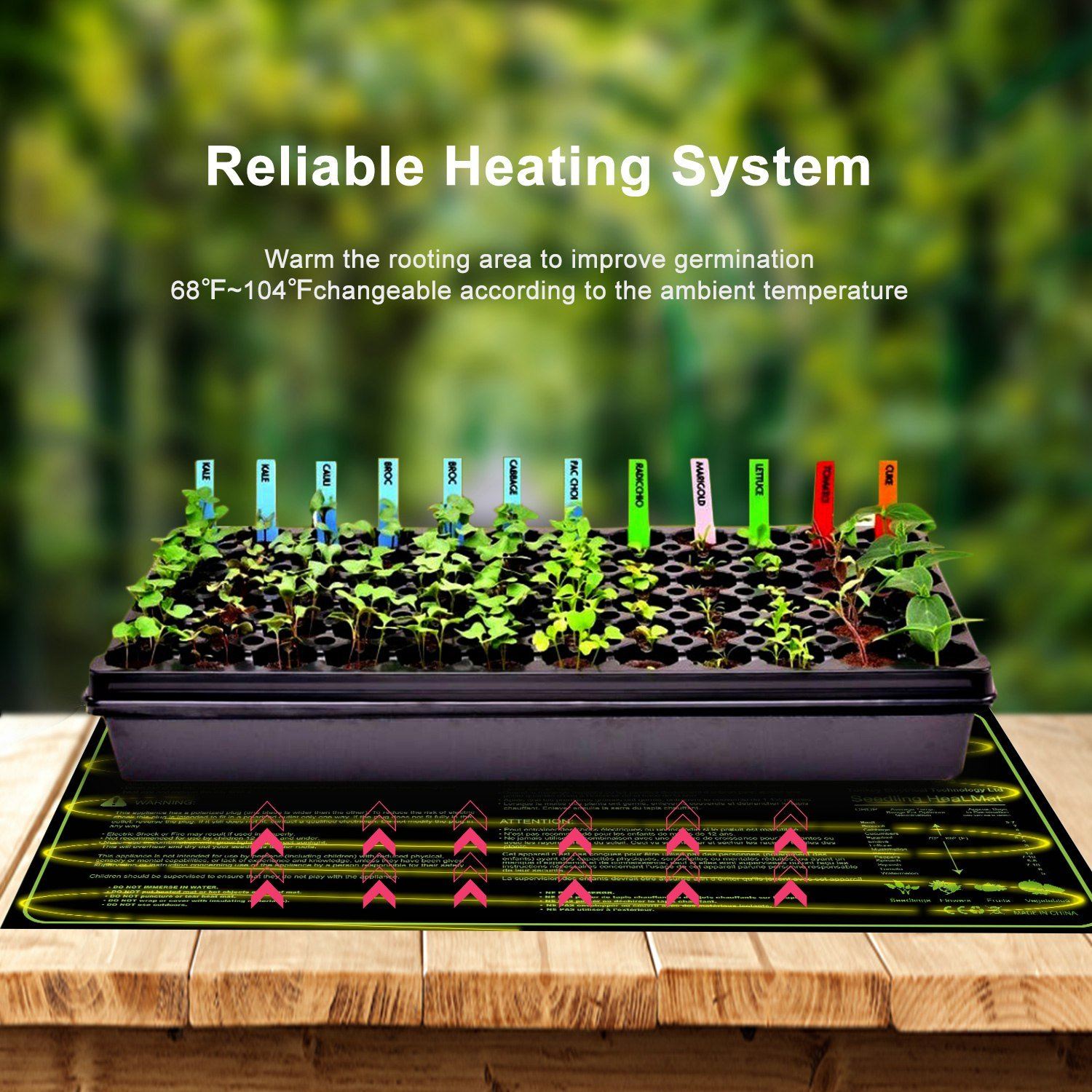 10" x 20" Seedling Heat Mat for Seed Germination Garden & Patio - DailySale